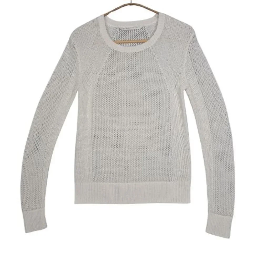 Athleta Open Knit Mesh Pullover Sweater - Picture 2 of 8